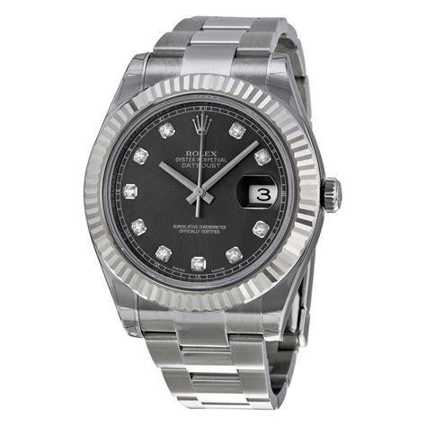 rolex datejust steel 116334 34.00ct|rolex datejust gold diamond dial.